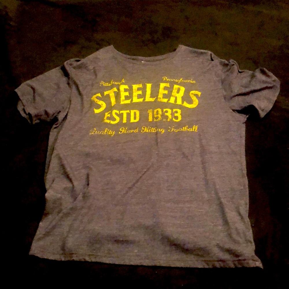 Vintage Distressed look Steelers T Shirt